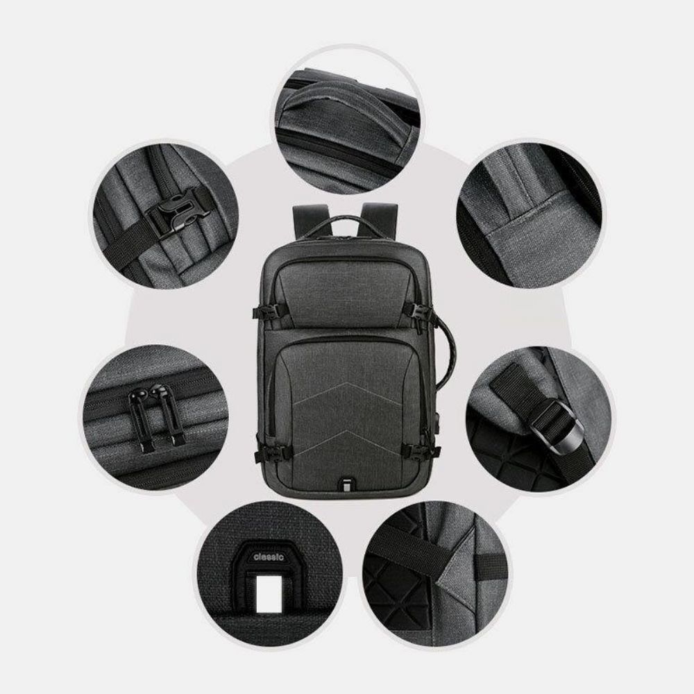 Herren Große Kapazität Wasserdichte Usb Lade 16 Zoll Laptop Tasche Business Outdoor Handtasche Rucksack