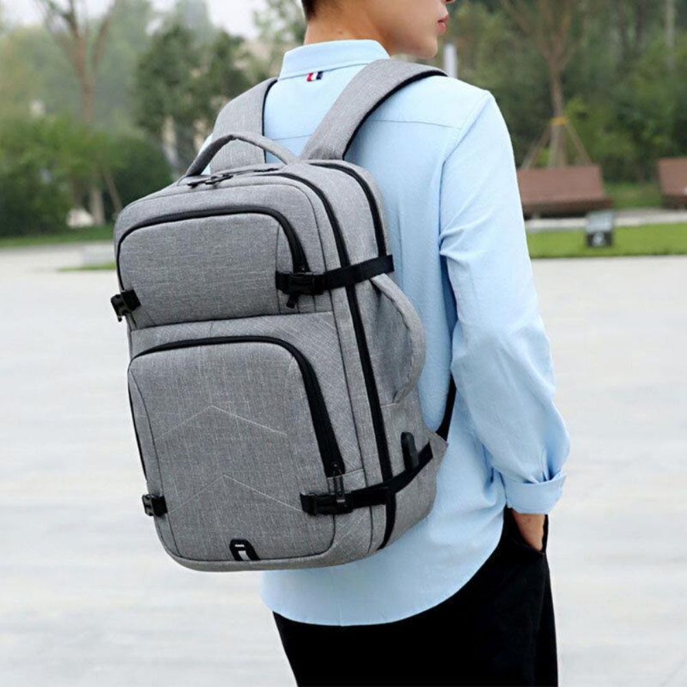 Herren Große Kapazität Wasserdichte Usb Lade 16 Zoll Laptop Tasche Business Outdoor Handtasche Rucksack