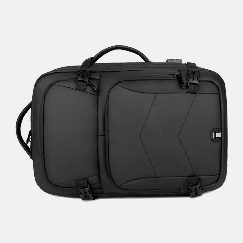 Herren Nylon Große Kapazität 14 Zoll Laptoptasche Mehrschichtiger Business Casual Reiserucksack Mit Usb-Aufladung