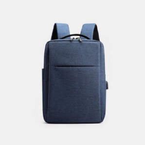 Herren Oxford Usb-Aufladung Leichter 15.6-Zoll-Laptop-Rucksack Mit Großer Kapazität