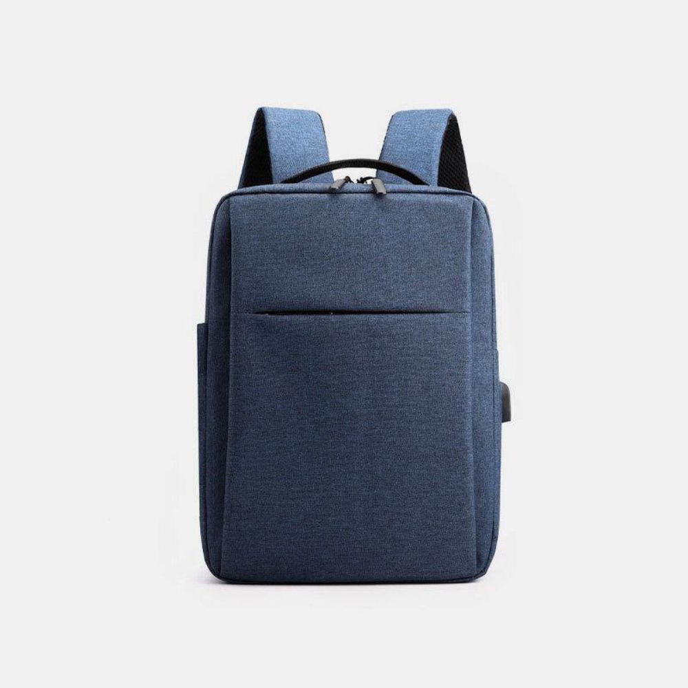 Herren Oxford Usb-Aufladung Leichter 15.6-Zoll-Laptop-Rucksack Mit Großer Kapazität