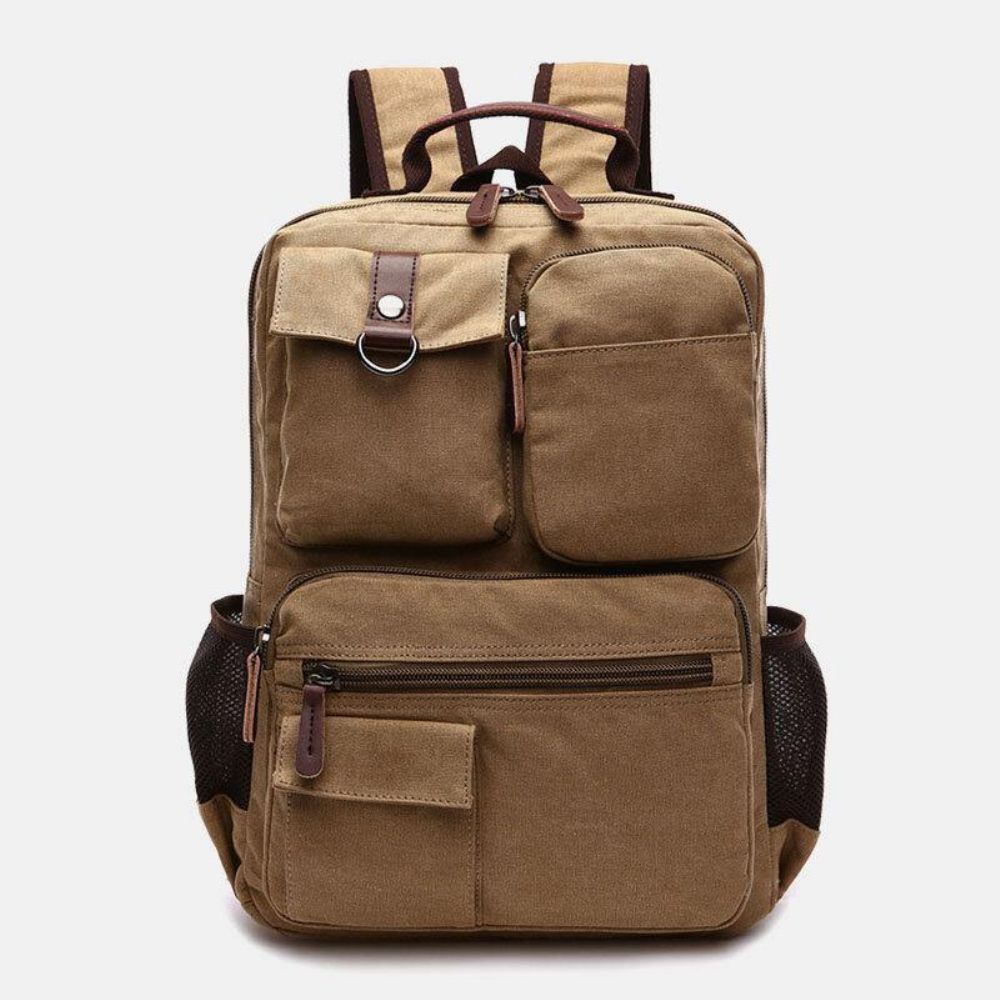 Männer Canvas Große Kapazität Multi-Pocket Anti-Diebstahl Lässige Reisetasche Computertasche Rucksäcke