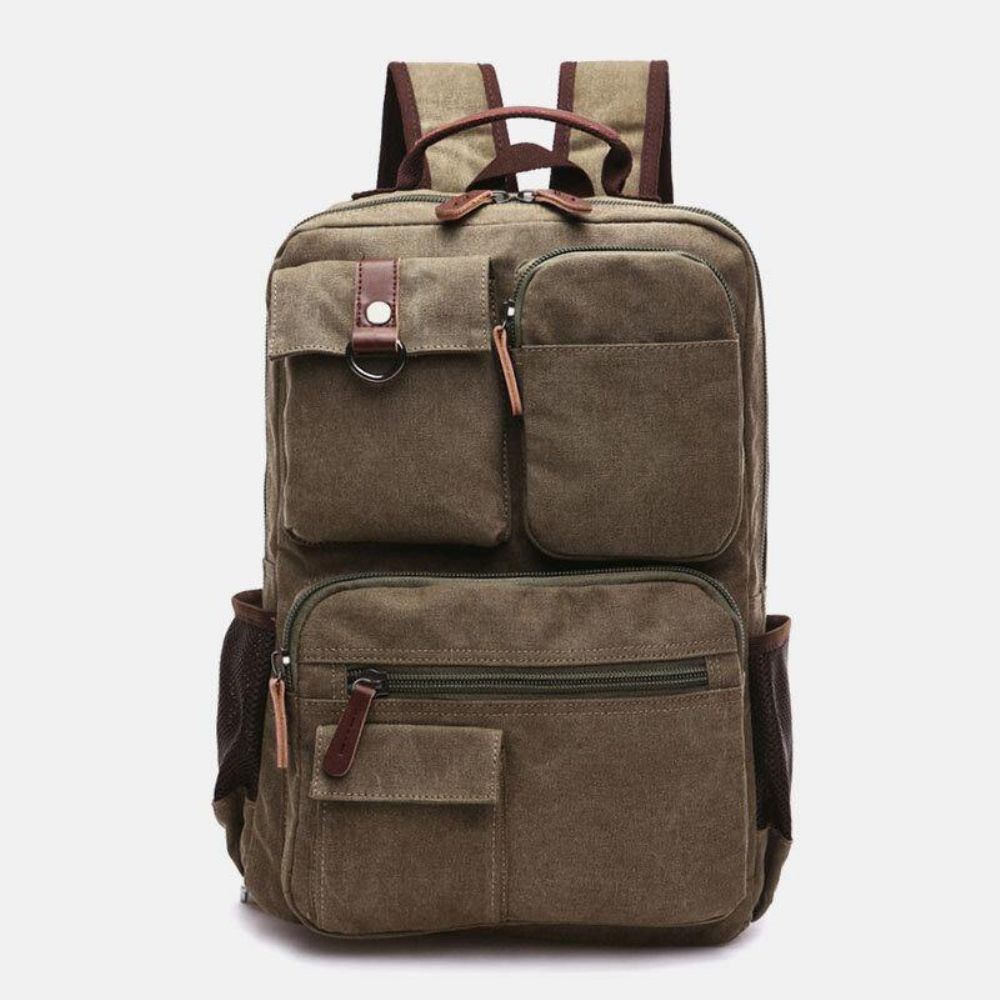 Männer Canvas Große Kapazität Multi-Pocket Anti-Diebstahl Lässige Reisetasche Computertasche Rucksäcke