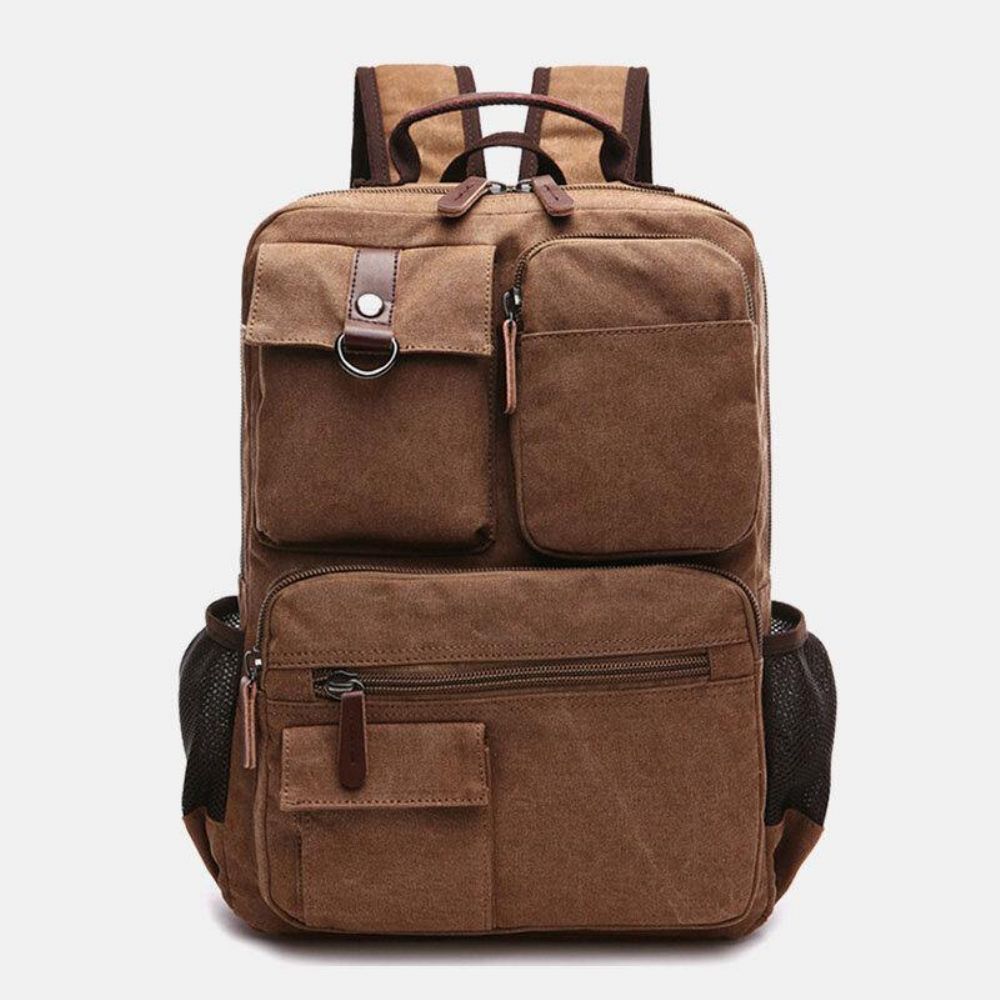 Männer Canvas Große Kapazität Multi-Pocket Anti-Diebstahl Lässige Reisetasche Computertasche Rucksäcke