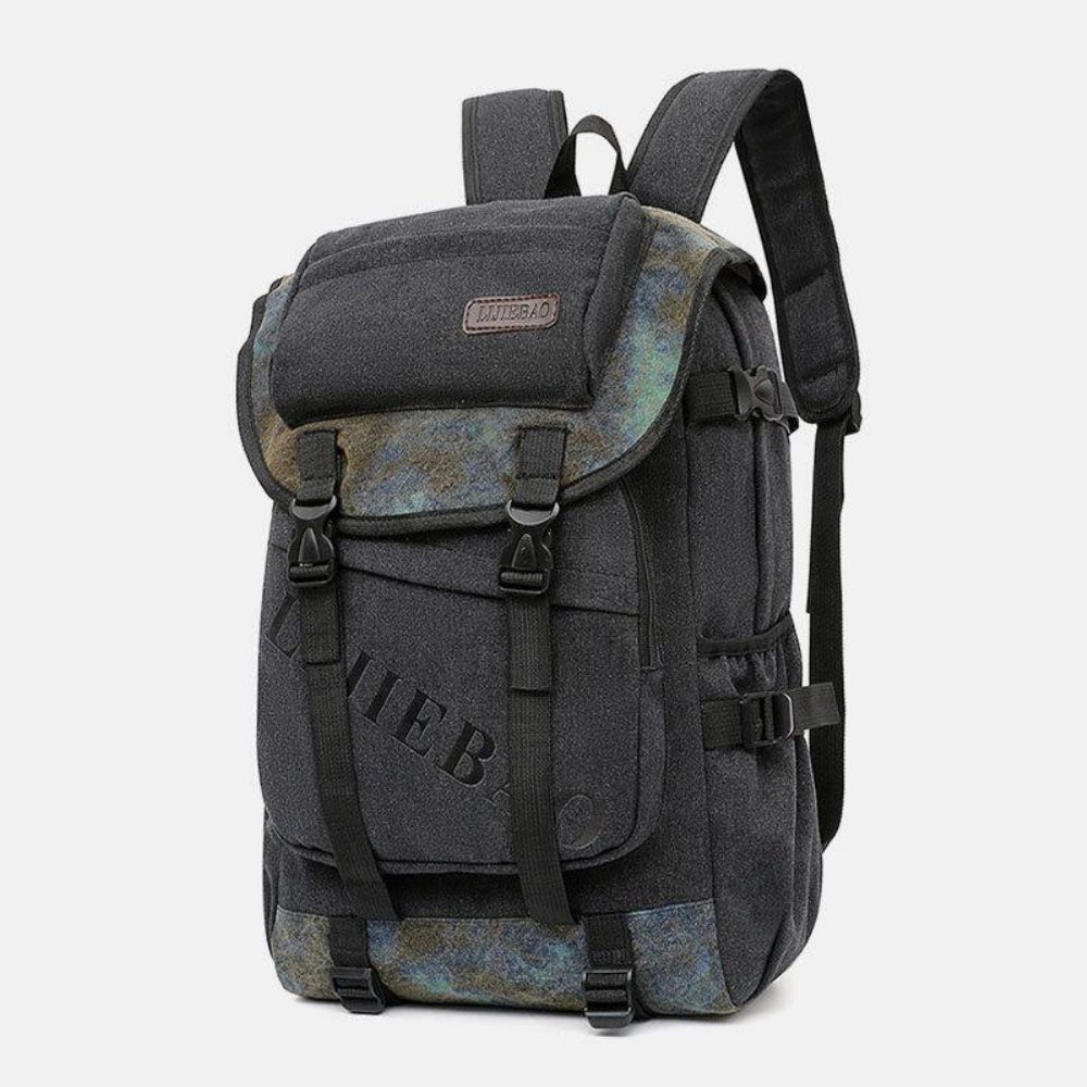 Männer Leinwand Große Kapazität Taktische Outdoor Reisen 14 Zoll Laptoptasche Schultasche Rucksack