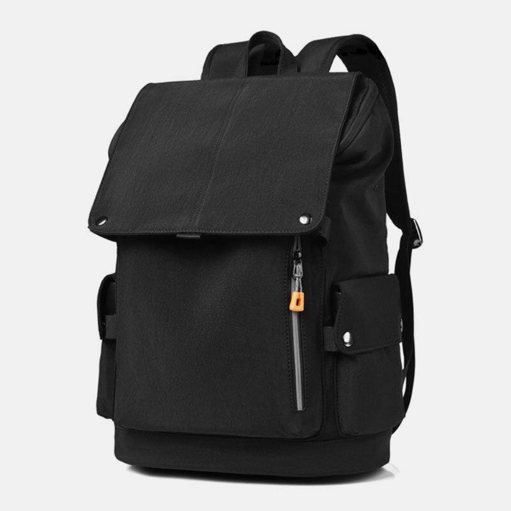 Männer Oxford Tuch Große Kapazität Kontrastfarbe Lässige Mode Reise 14 Zoll Laptoptasche Rucksack Mit Usb-Aufladung