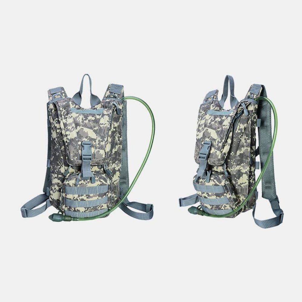 Männer Oxford Tuch Taktische Camouflage Outdoor Reiten Klettern Sport Wasserflasche Tasche Rucksack