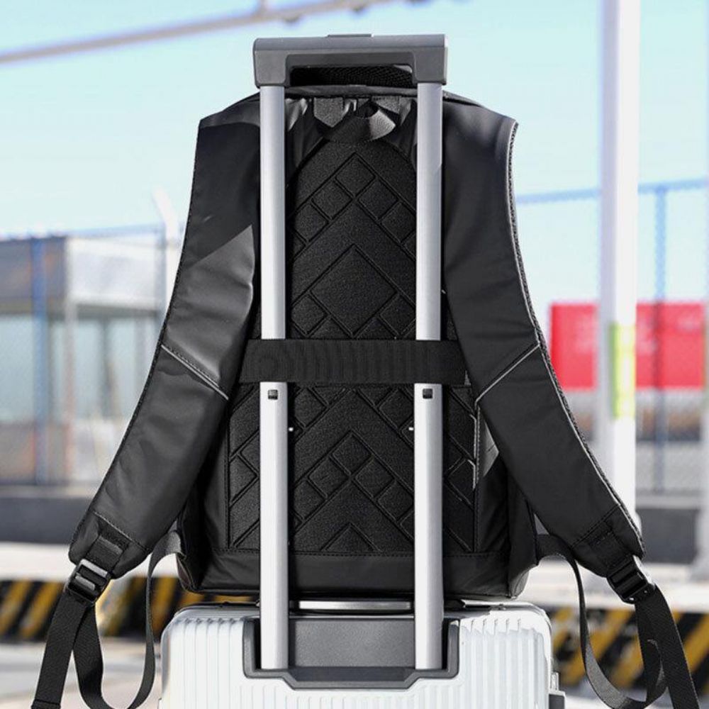 Männer Usb Lade Outdoor Nylon Reise Wasserdicht Große Kapazität 13 Zoll Laptoptasche Reisetasche Rucksack