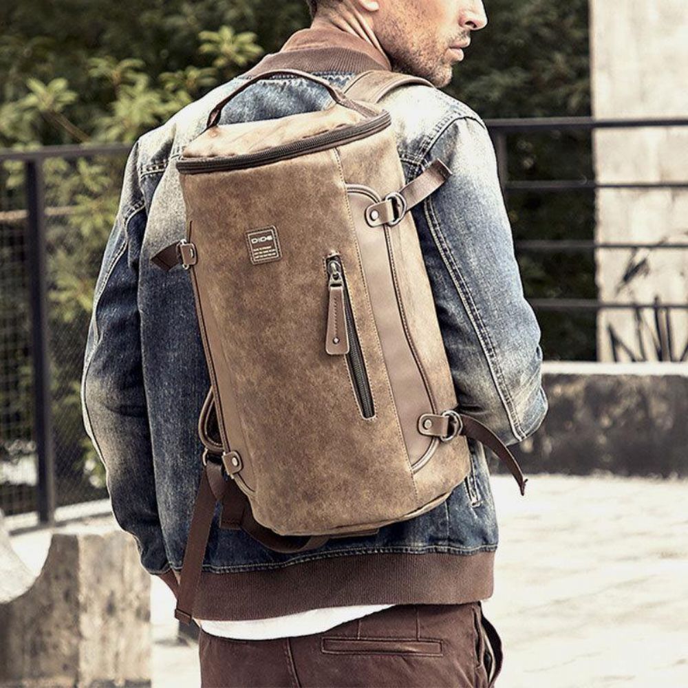 Männer Vintage Große Kapazität Rucksack Lässige Reisetasche