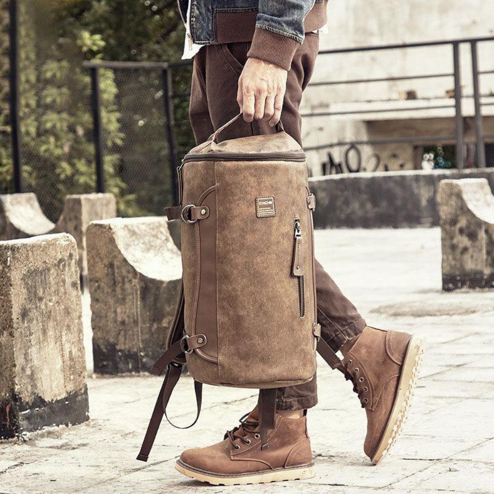 Männer Vintage Große Kapazität Rucksack Lässige Reisetasche