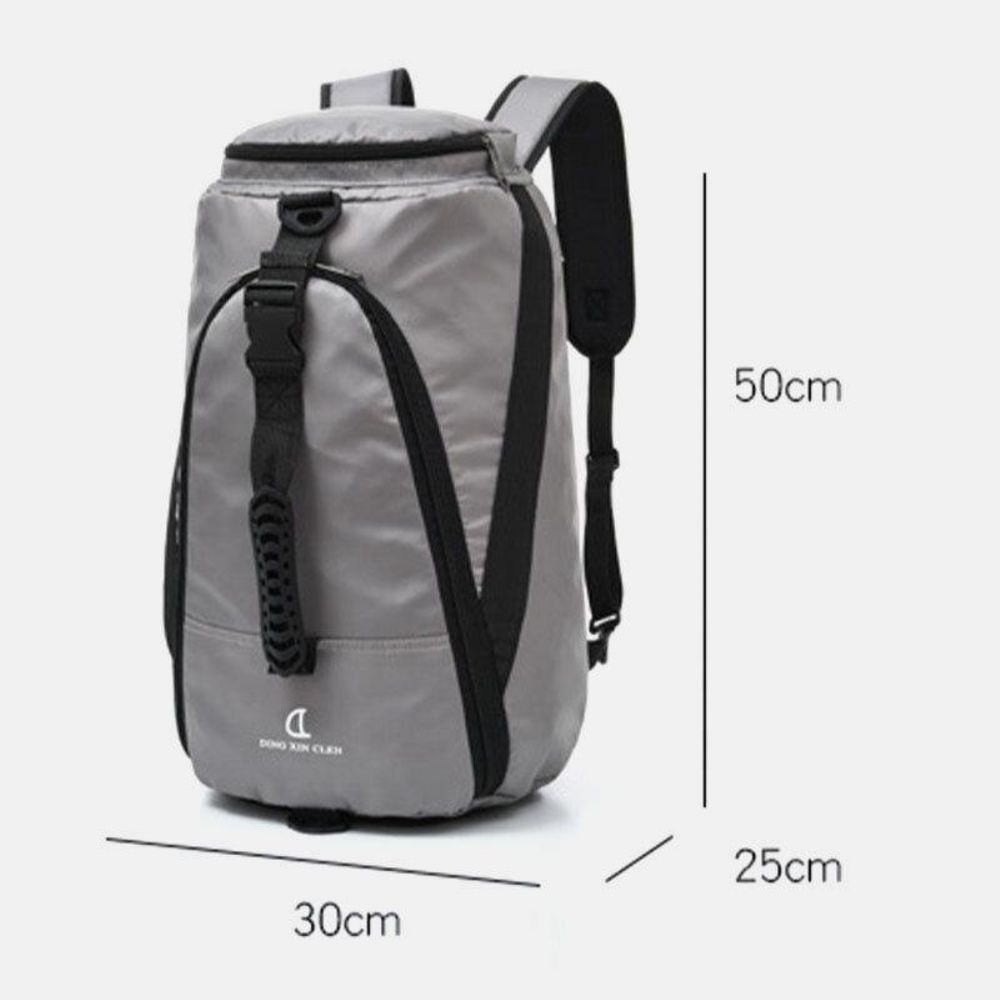 Unisex-Nylon Wasserdicht Verschleißfest Outdoor-Brieftasche Große Kapazität Basketball-Aufbewahrungstasche Reisetasche Sporttasche Rucksack