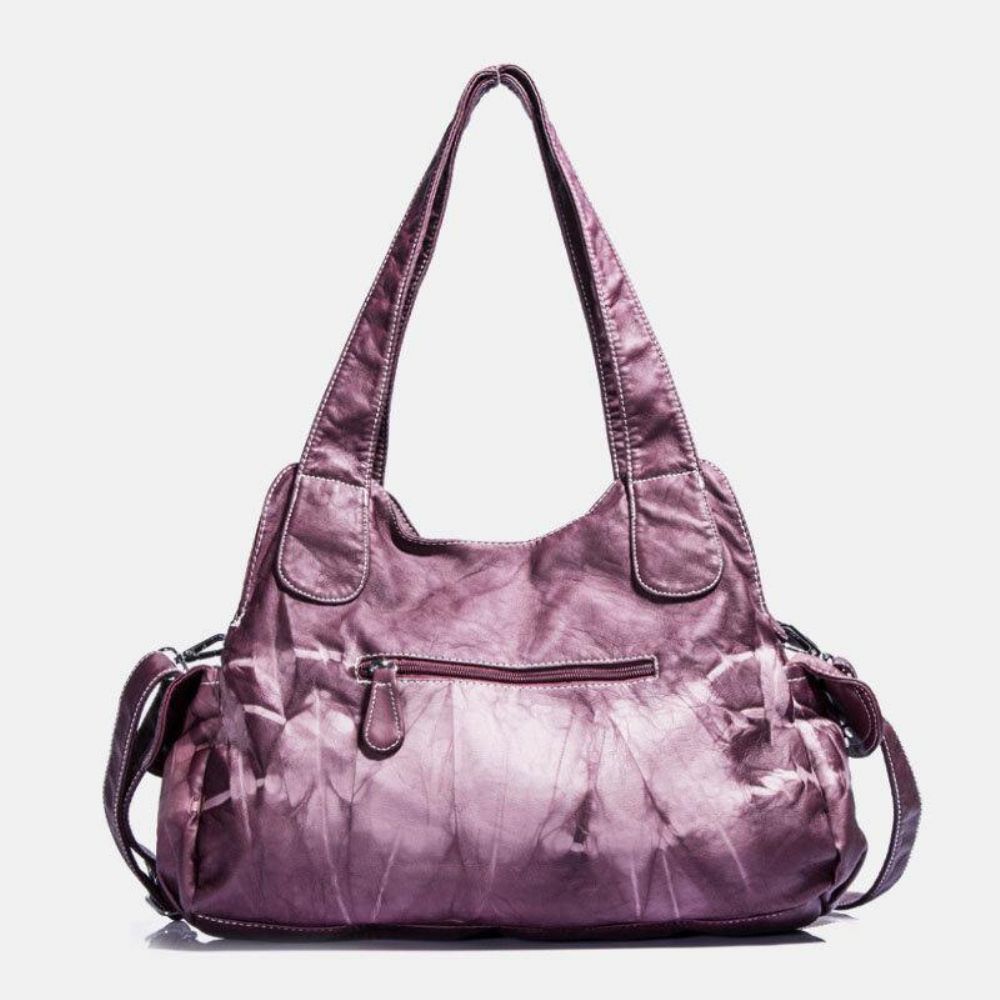 Angel Kiss Damen Pu-Leder Multi-Carry Einfarbig Umhängetasche Umhängetasche Tote Handtasche