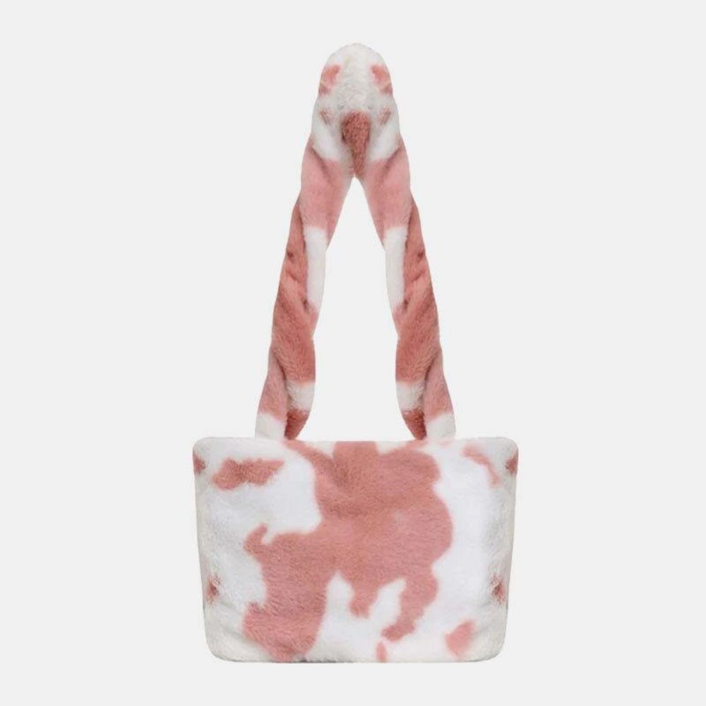 Damen Filz Tie-Dye Casual Fashion Soft Multi-Carry Handtasche Umhängetasche Umhängetasche