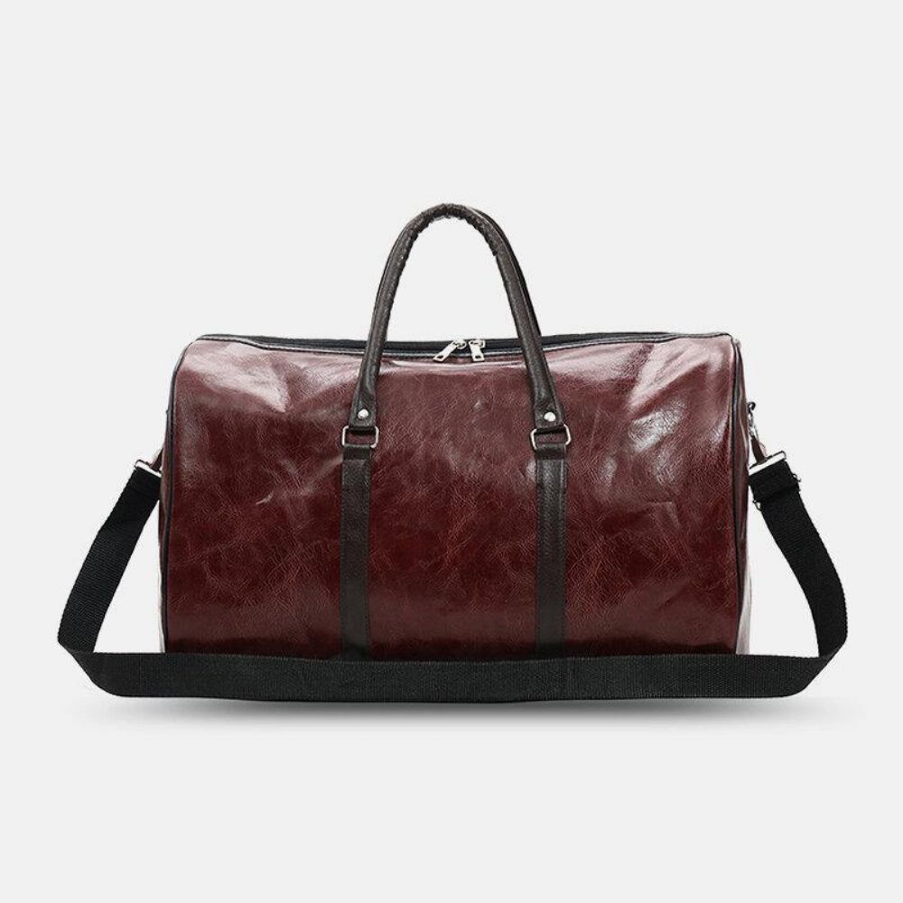 Damen & Herren Leder Retro Große Kapazität Handtasche Business Gepäcktasche Umhängetasche Umhängetasche