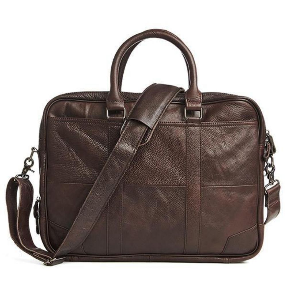 Echtes Leder Business Laptoptasche Aktentasche Umhängetasche