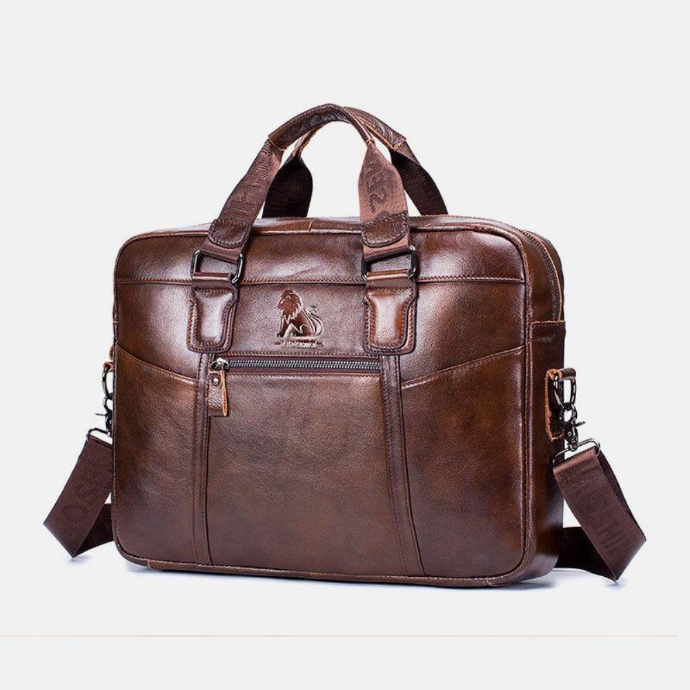 Echtes Leder Vintage Handtasche Umhängetasche Umhängetasche Für Männer