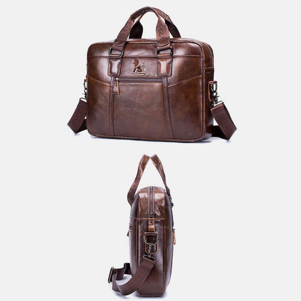 Echtes Leder Vintage Handtasche Umhängetasche Umhängetasche Für Männer