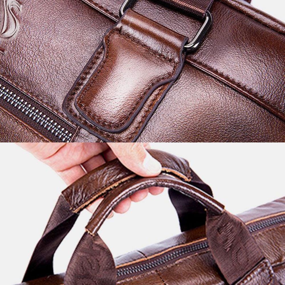 Echtes Leder Vintage Handtasche Umhängetasche Umhängetasche Für Männer