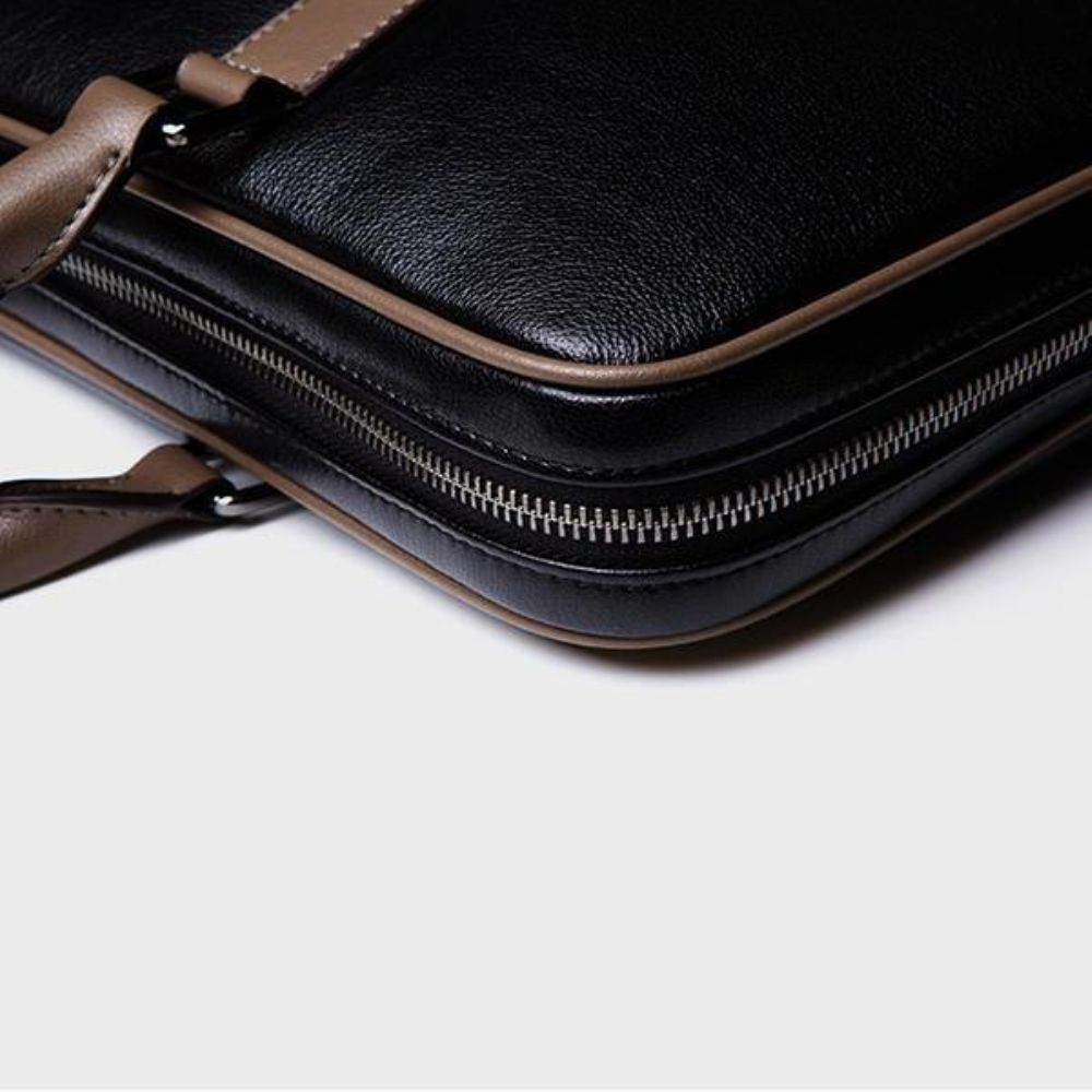 Ekphero Herren Business Handtasche Lässige Multifunktions-Laptoptasche