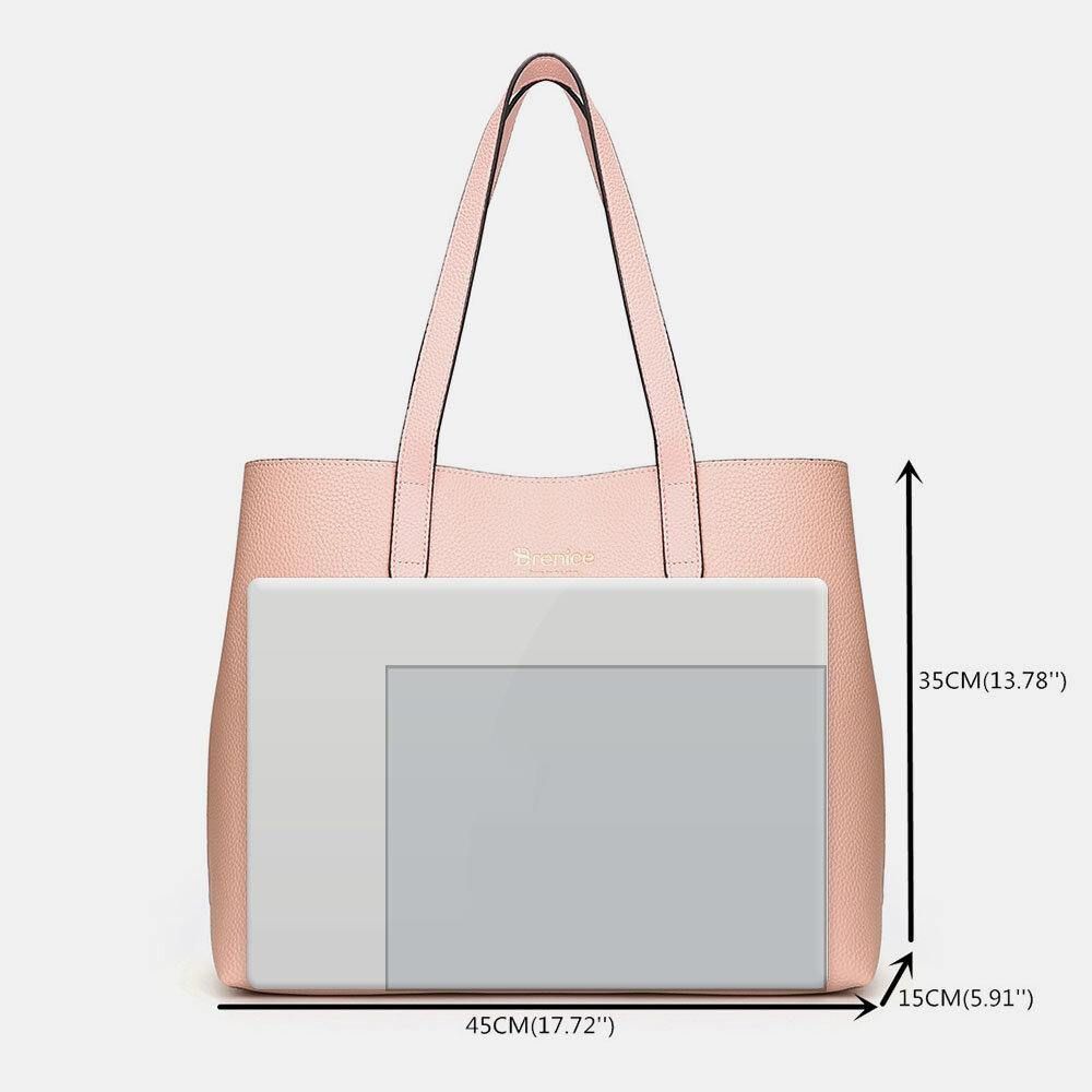 Frauen 2 Stücke Multi-Pocket Große Kapazität Abnehmbarer Schlüssel Multifunktionale Handtasche Tote