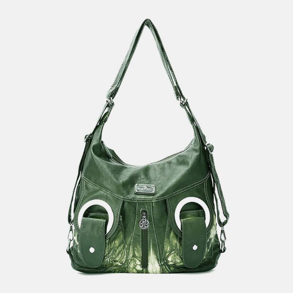 Frauen Tie Dye Multi-Carry Wasserdichte Umhängetasche Mit Großer Kapazität Umhängetasche Handtasche Rucksack