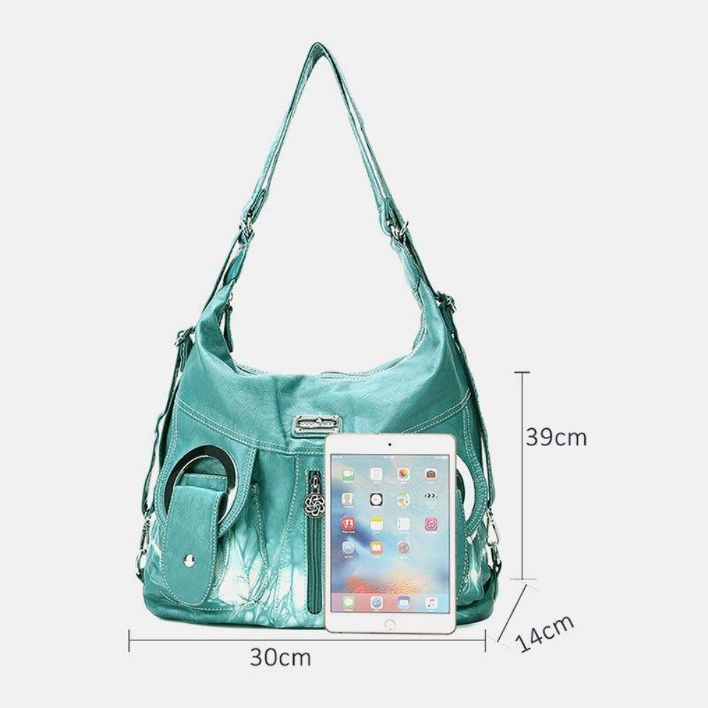 Frauen Tie Dye Multi-Carry Wasserdichte Umhängetasche Mit Großer Kapazität Umhängetasche Handtasche Rucksack