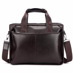 Herren Kunstleder Business Handtasche Laptoptaschen Aktentasche Umhängetasche