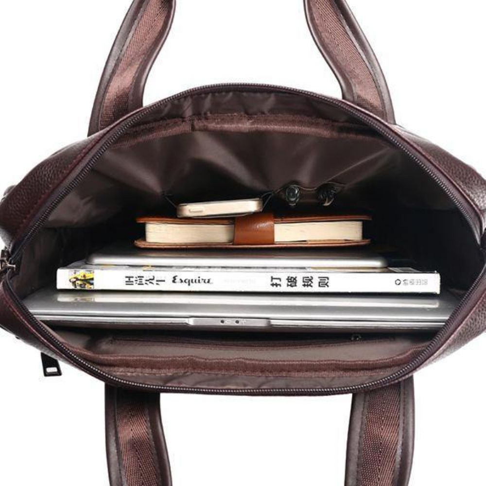 Herren Kunstleder Business Handtasche Laptoptaschen Aktentasche Umhängetasche