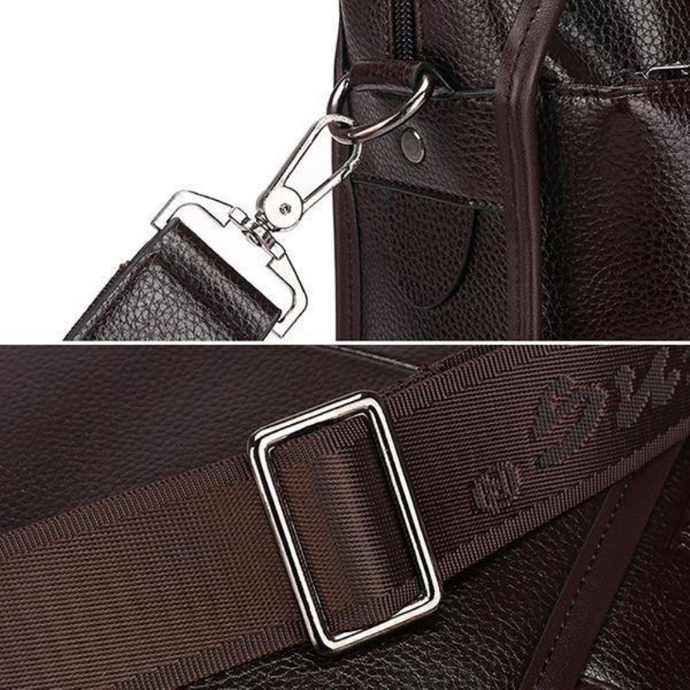 Herren Kunstleder Business Handtasche Laptoptaschen Aktentasche Umhängetasche