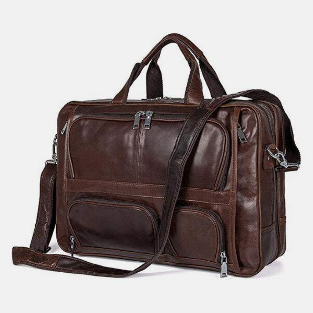 Herren Multifunktions Multi-Pocket Wasserdichte 15.6 Zoll Laptoptasche Aktentasche Business Handtasche Umhängetasche