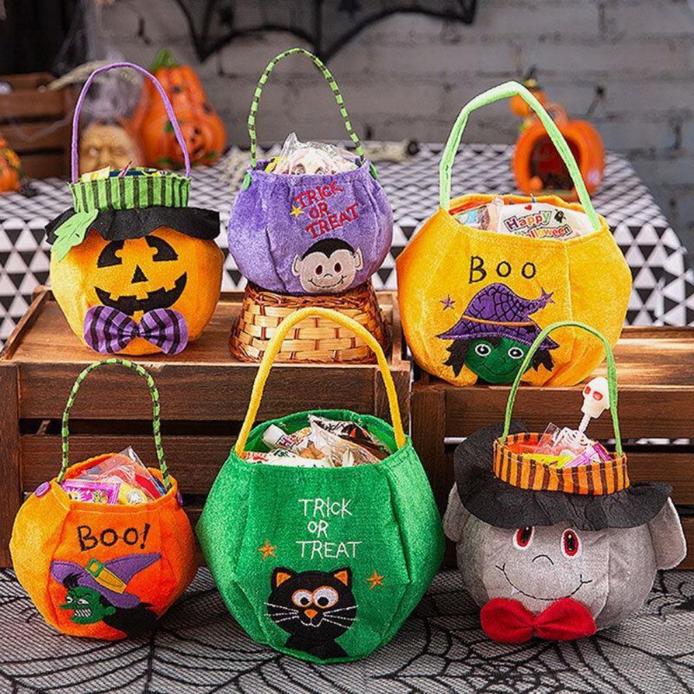 Kinder-Halloween-Stil Muster Lässig Zum Ausgehen Kandiszucker Tragetasche Handtasche