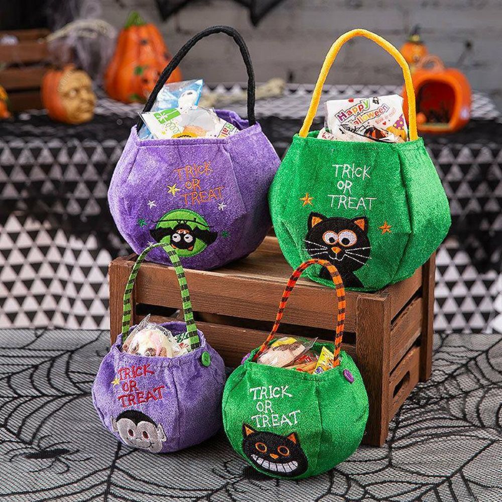 Kinder-Halloween-Stil Muster Lässig Zum Ausgehen Kandiszucker Tragetasche Handtasche