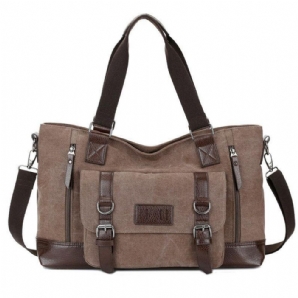 Männer Canvas Lässige Schulter Sling Bag Handtasche Reisetasche