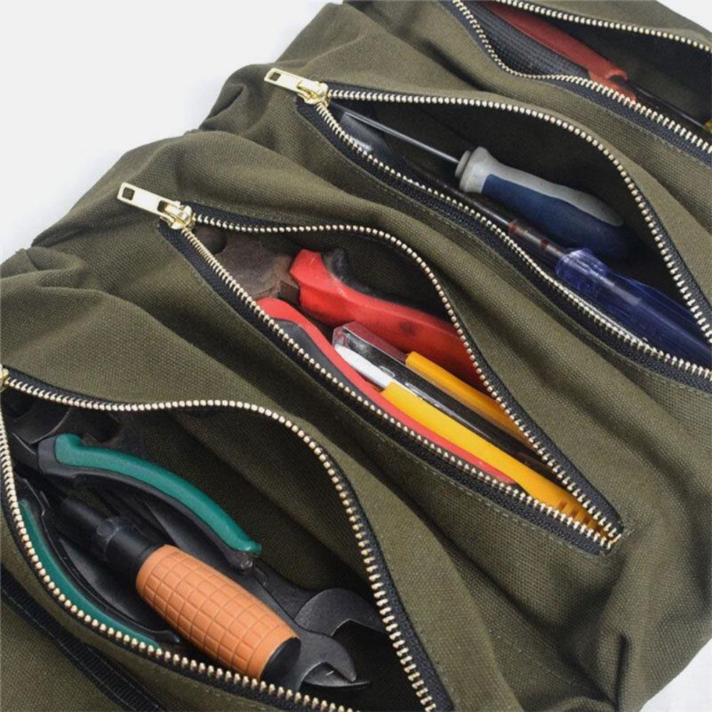 Multifunktionale Canvas Suspension Auto Aufbewahrungstasche Werkzeugtasche Tragbare Aufbewahrungstasche Für Car Kit