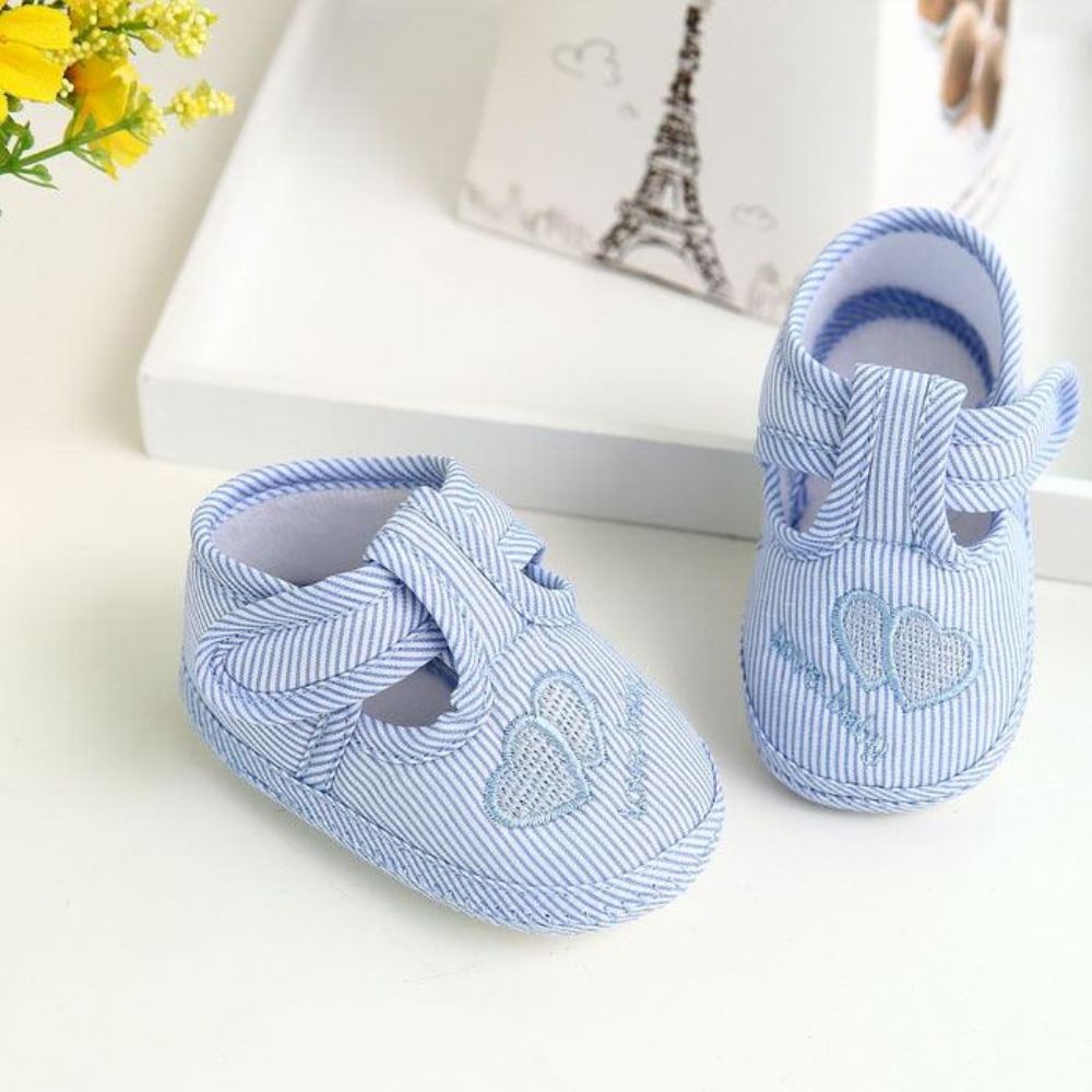 Baby Mädchen Herzen Bestickte Sommerschuhe