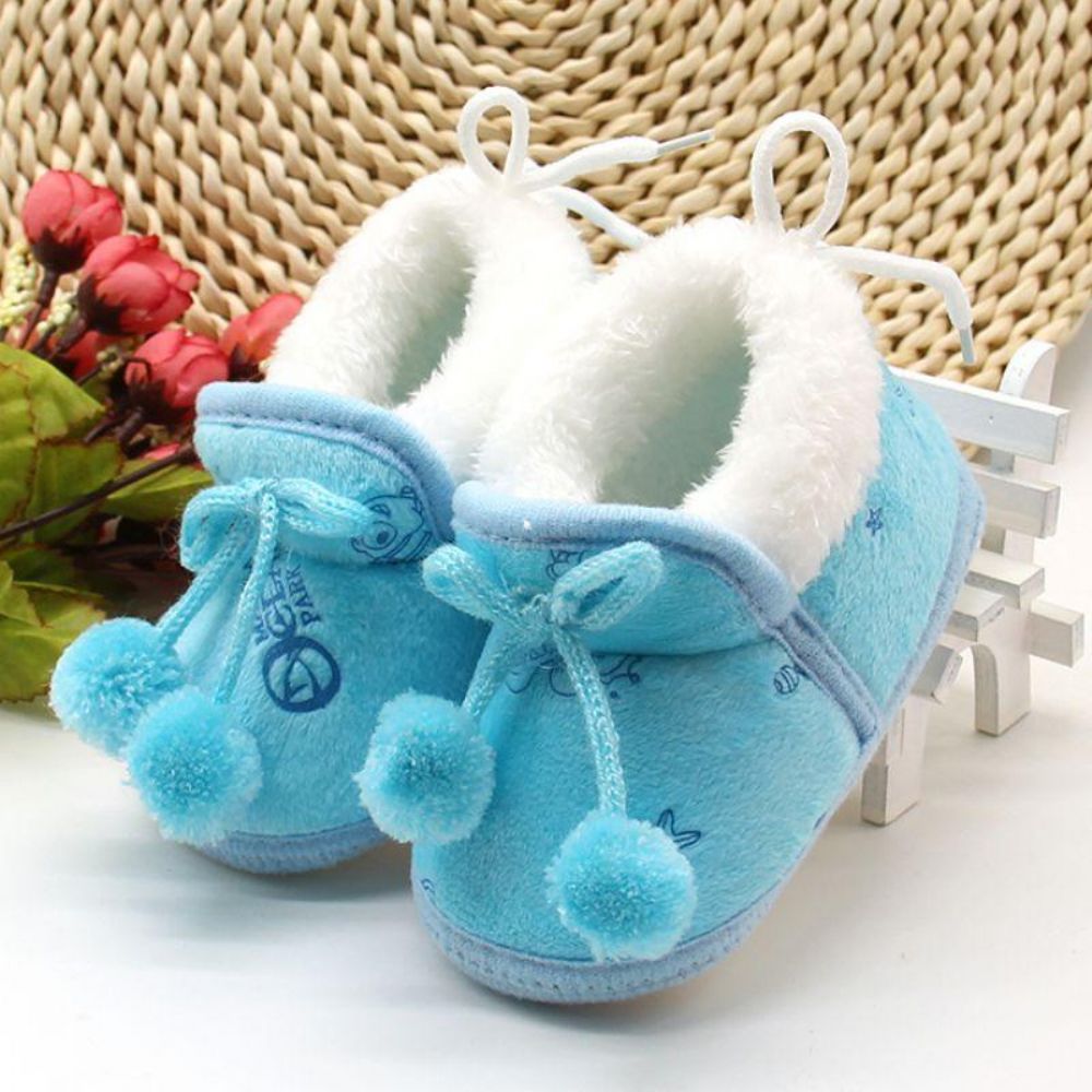 Baby Winterstiefel Aus Baumwolle Mit Weicher Sohle