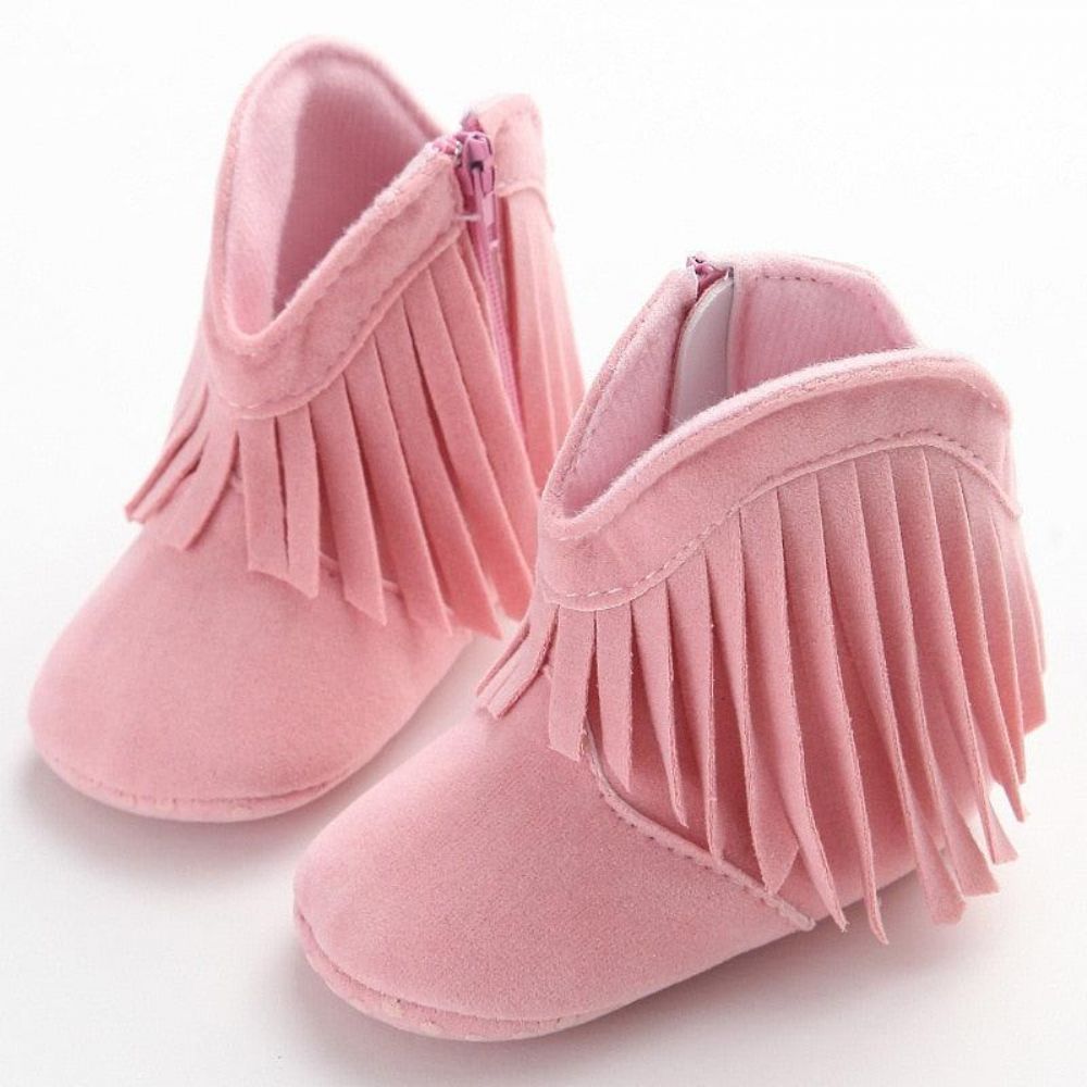 Babyschuhe Aus Wildleder Mit Weichen Sohlen