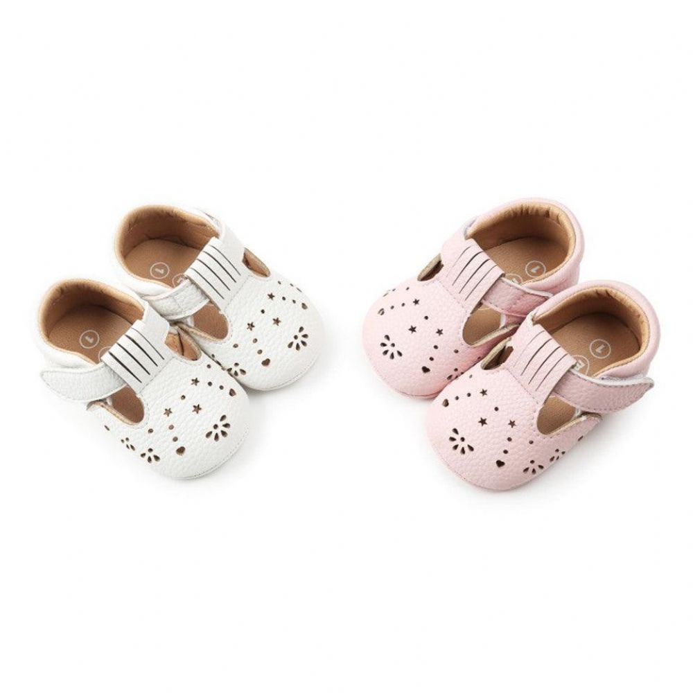 Babyschuhe In Weiß Und Rosa