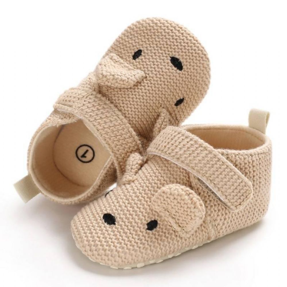 Gestrickte Lauflernschuhe Für Babys Aus Weicher Baumwolle