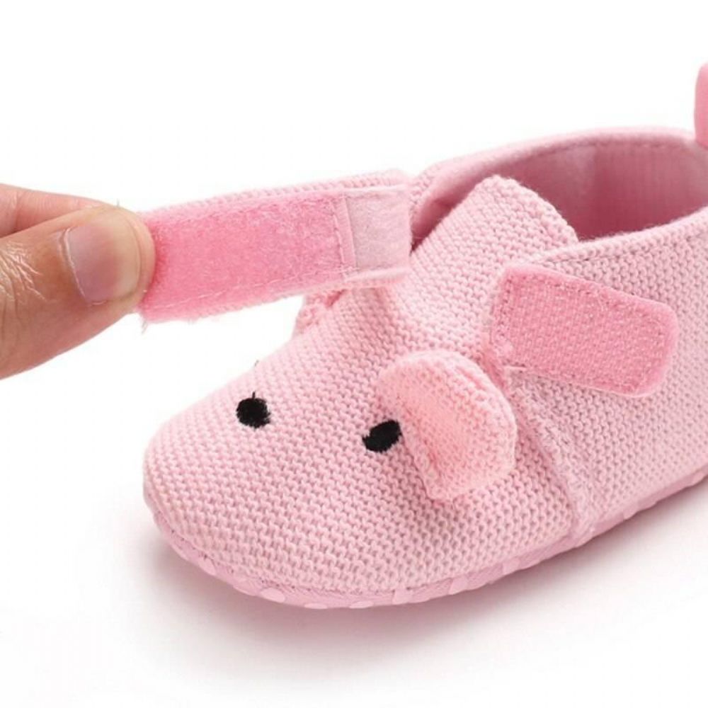 Gestrickte Lauflernschuhe Für Babys Aus Weicher Baumwolle