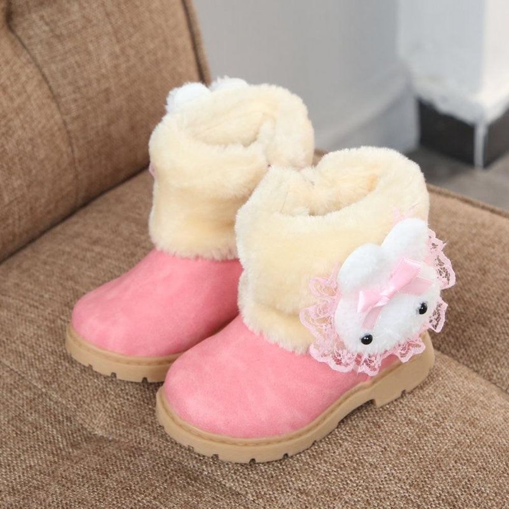 Kawaii-Plüsch-Winterstiefel Für Mädchen