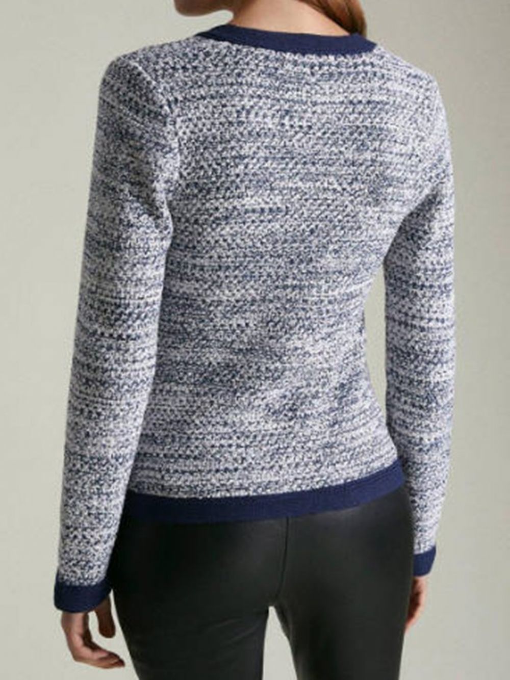 Urban Houndstooth Pullover Mit V-Ausschnitt