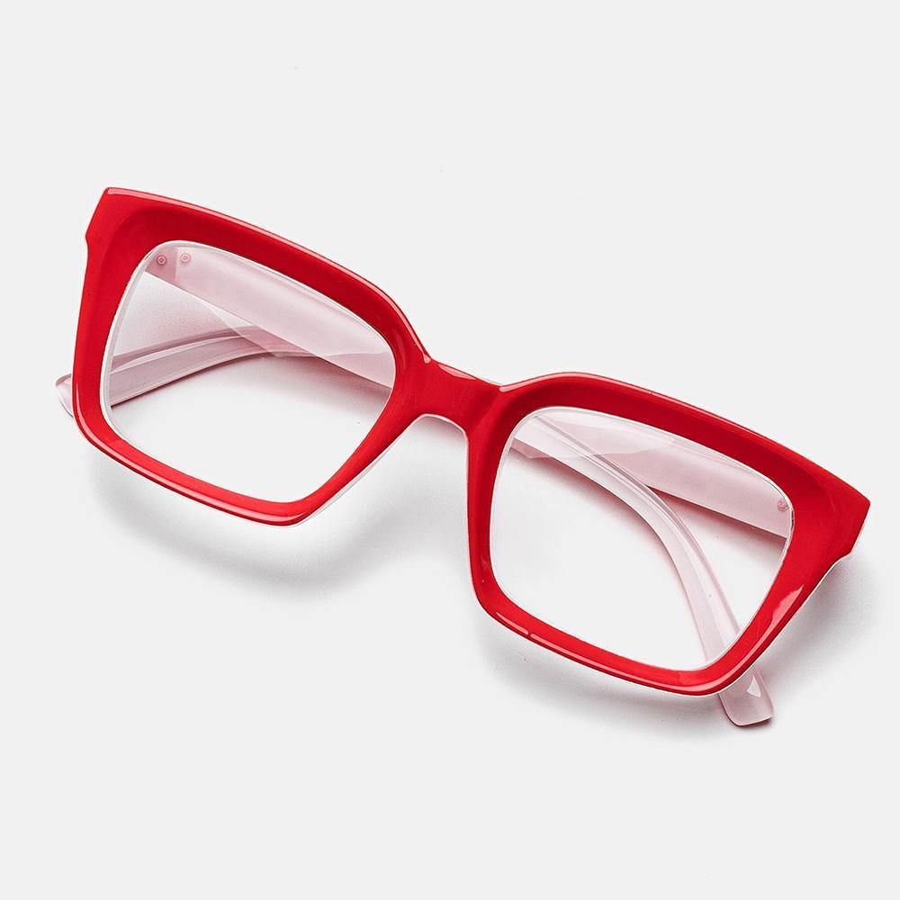 5-Farbige Cat-Eye-Box-Lesebrille Mit Dickem Rahmen