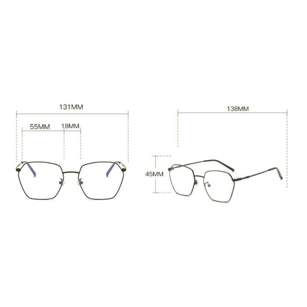 Anti-Blaulicht Vogue Computer Square Clear Lens Brille