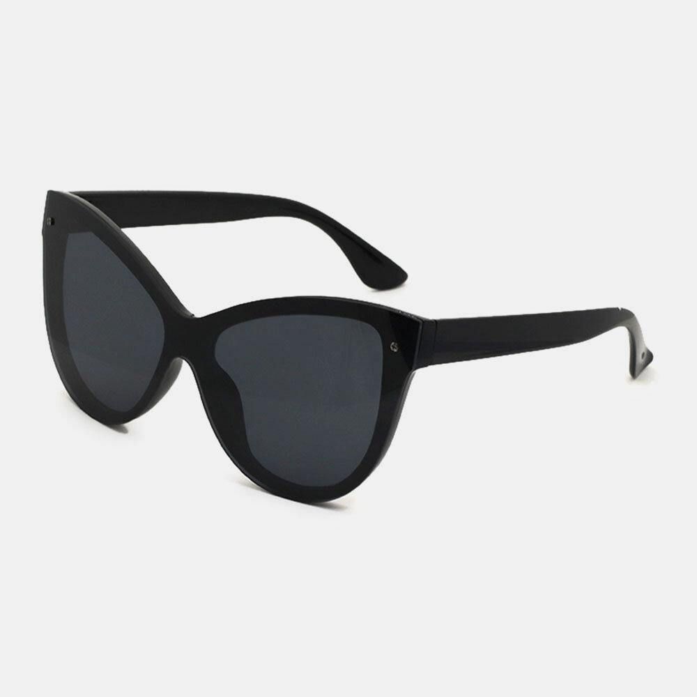 Frauen Vintage Casual Fashion Trend Dicke Vollformat-Sonnenbrille Mit Uv-Schutz