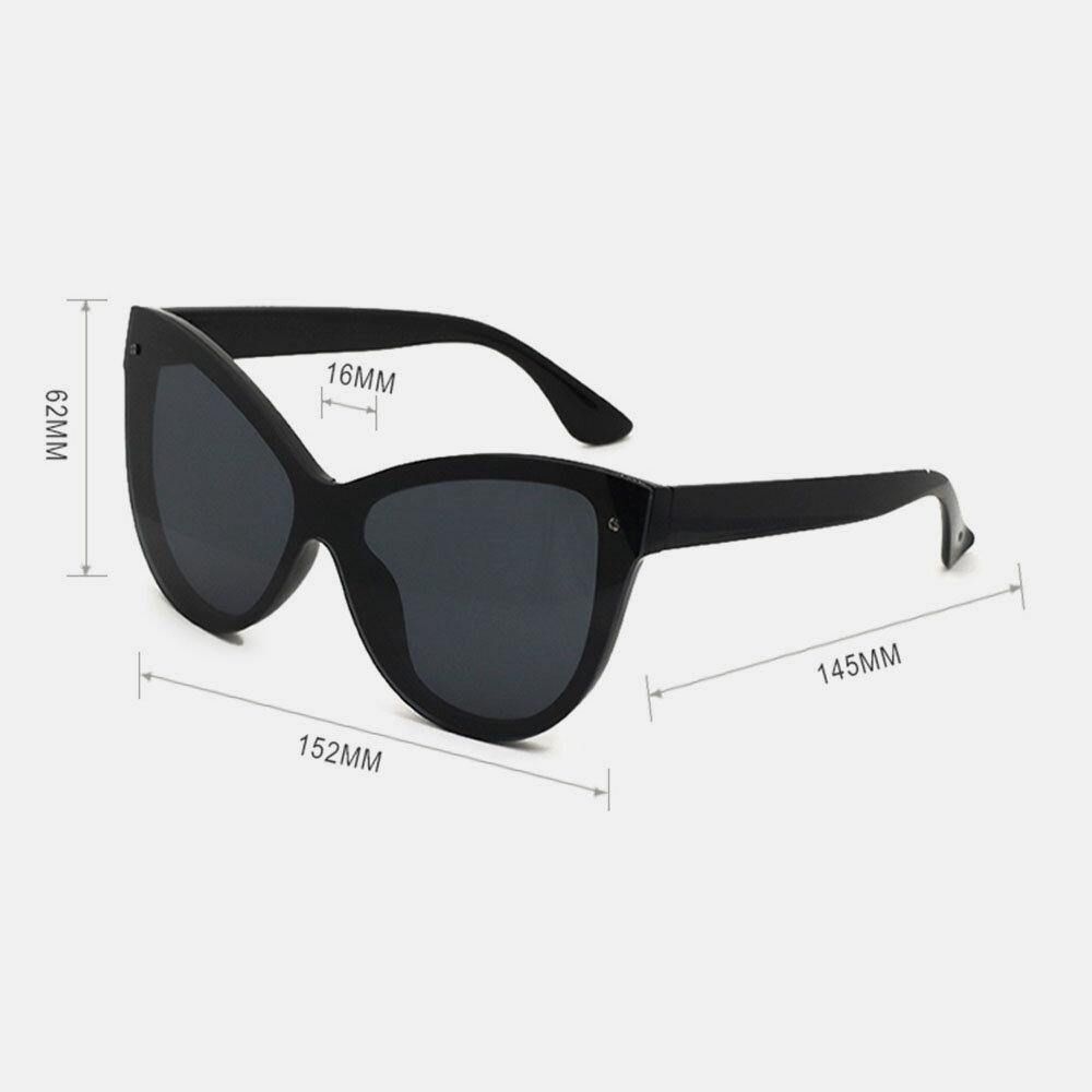 Frauen Vintage Casual Fashion Trend Dicke Vollformat-Sonnenbrille Mit Uv-Schutz