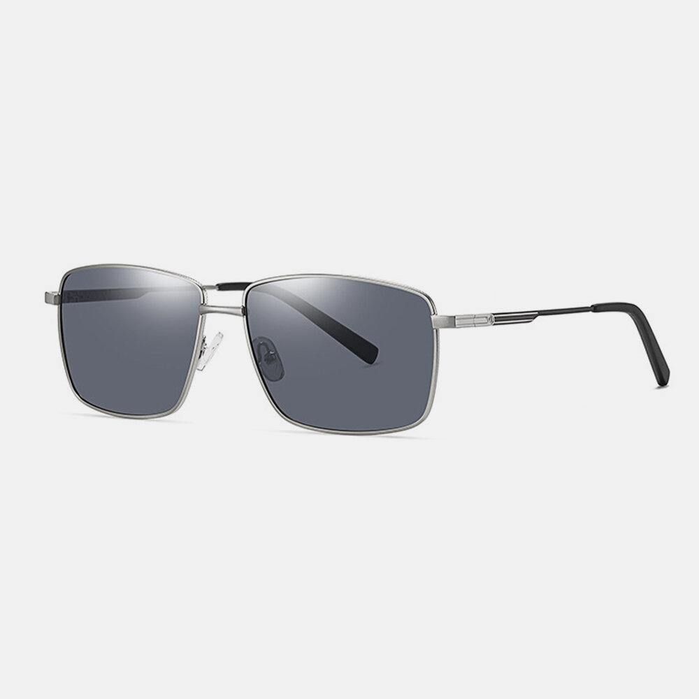 Polarisierte Herren-Sonnenbrille Mit Uv-Schutz Und Metallrahmen