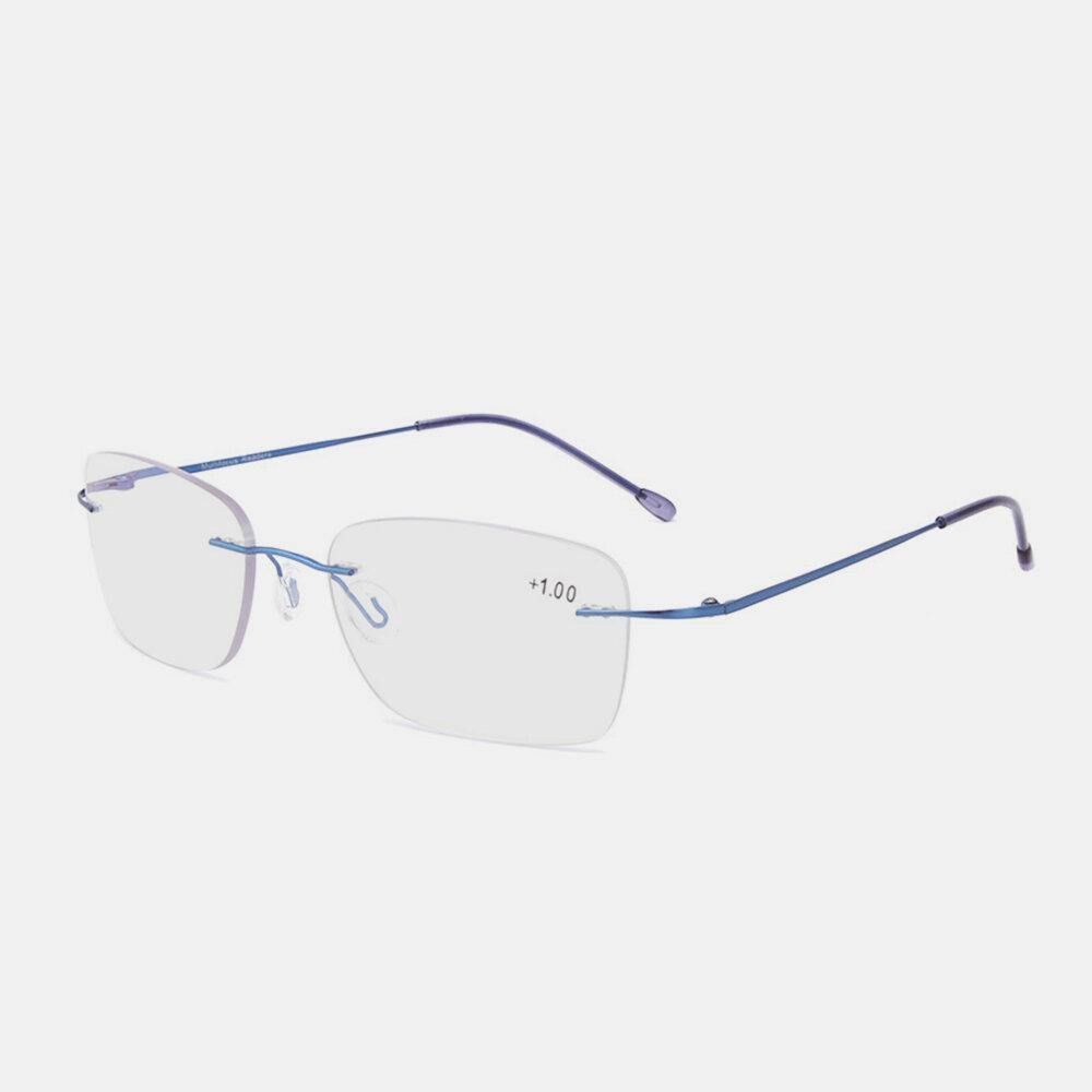 Unisex Dual-Use Frameless Multi-Focus Anti-Blaulicht Intelligente Automatische Zoom-Lesebrille Presbyopie-Brille