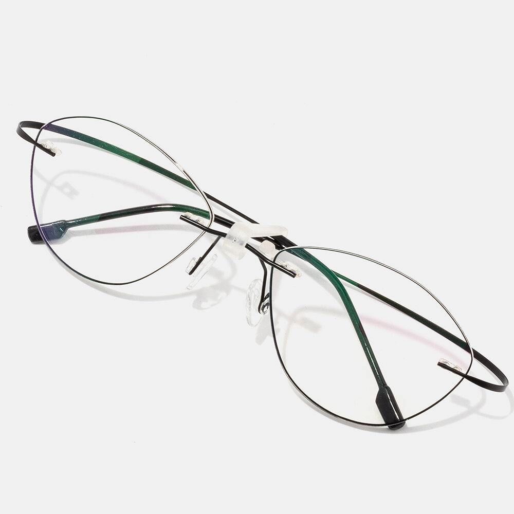 Unisex-Lesebrille Mit Weichem Katzenauge Und Feinem Rand