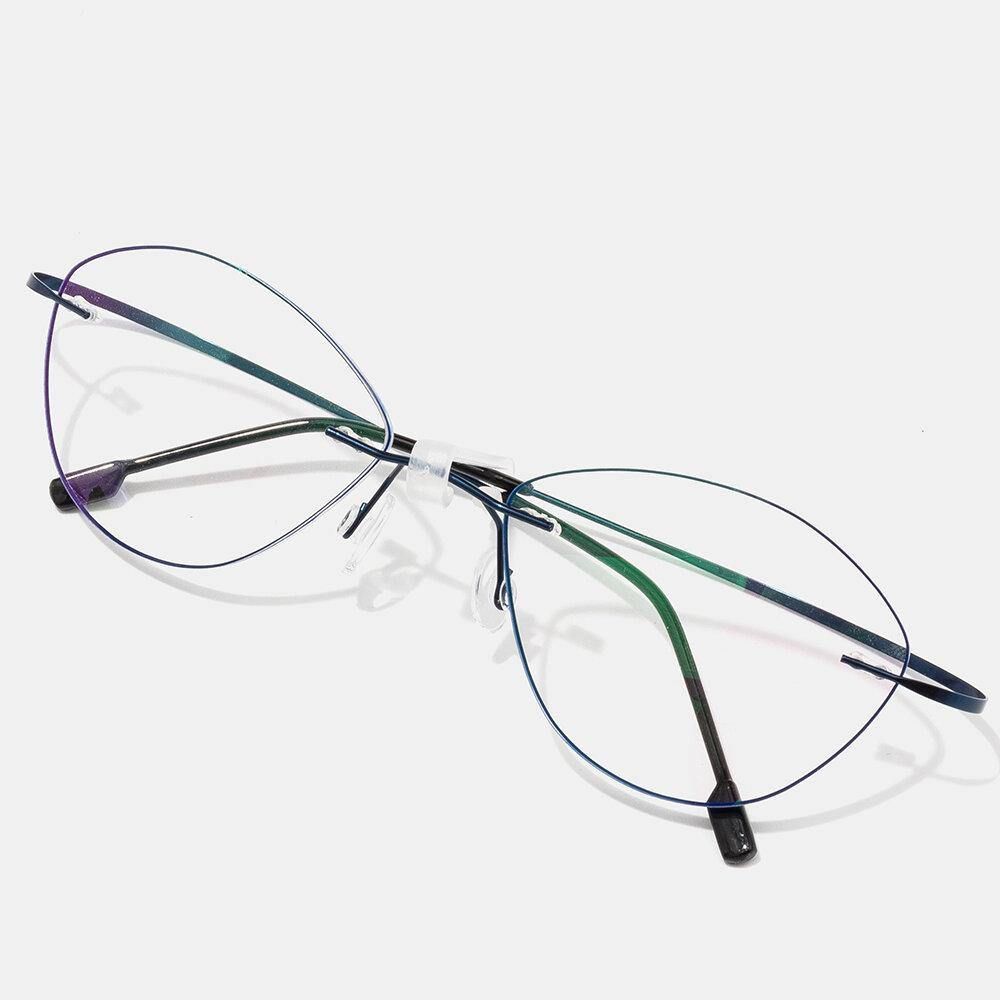 Unisex-Lesebrille Mit Weichem Katzenauge Und Feinem Rand